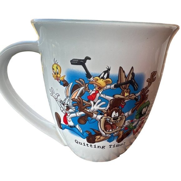 Vintage 1999 Warner Bros. Studio Store Looney Tunes Ceramic Mug 16 oz. (READ) - Picture 2 of 11